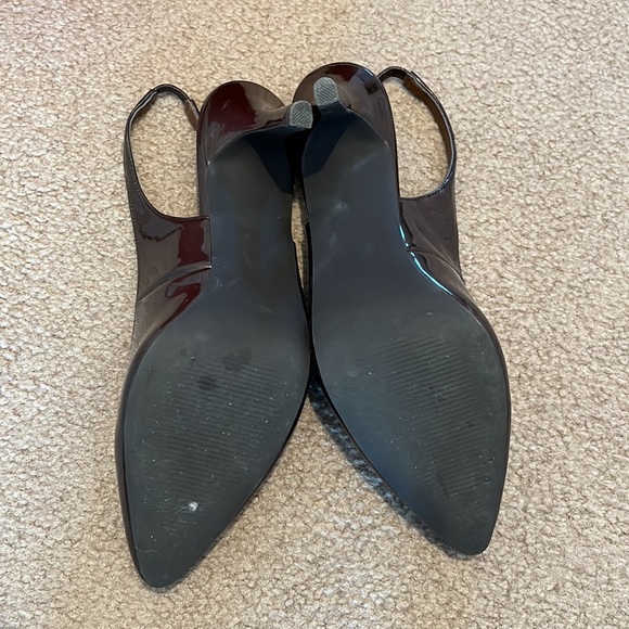 Slingback brown patent heels - Picture 3 of 5